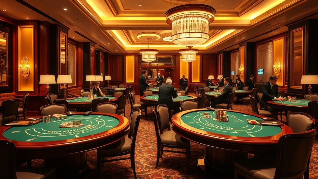 นักพนันมืออาชีพกำลังวิเคราะห์สถิติบาคาร่าบนแท็บเล็ต