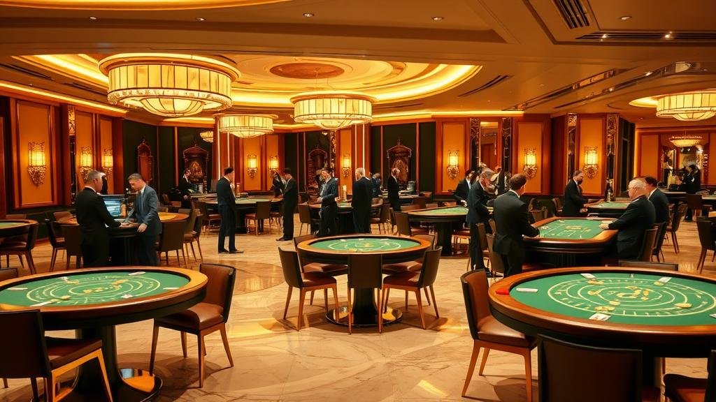 ดีลเลอร์บาคาร่ามืออาชีพกำลังแจกไพ่