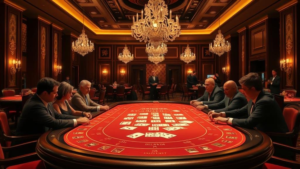 ดีลเลอร์บาคาร่ามืออาชีพกำลังแจกไพ่