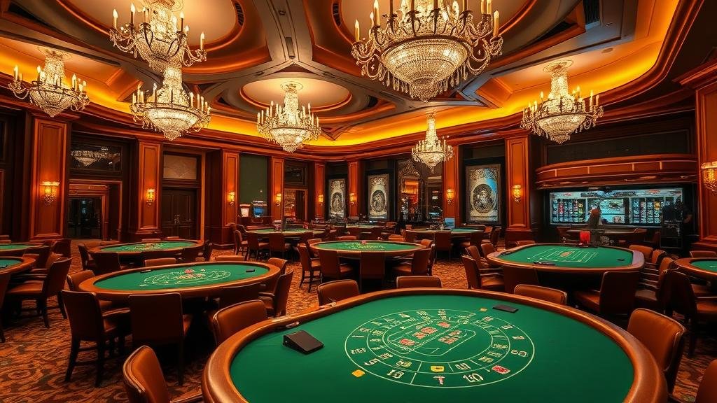 ภาพการวางไพ่บาคาร่าอย่างมืออาชีพบนโต๊ะหรู