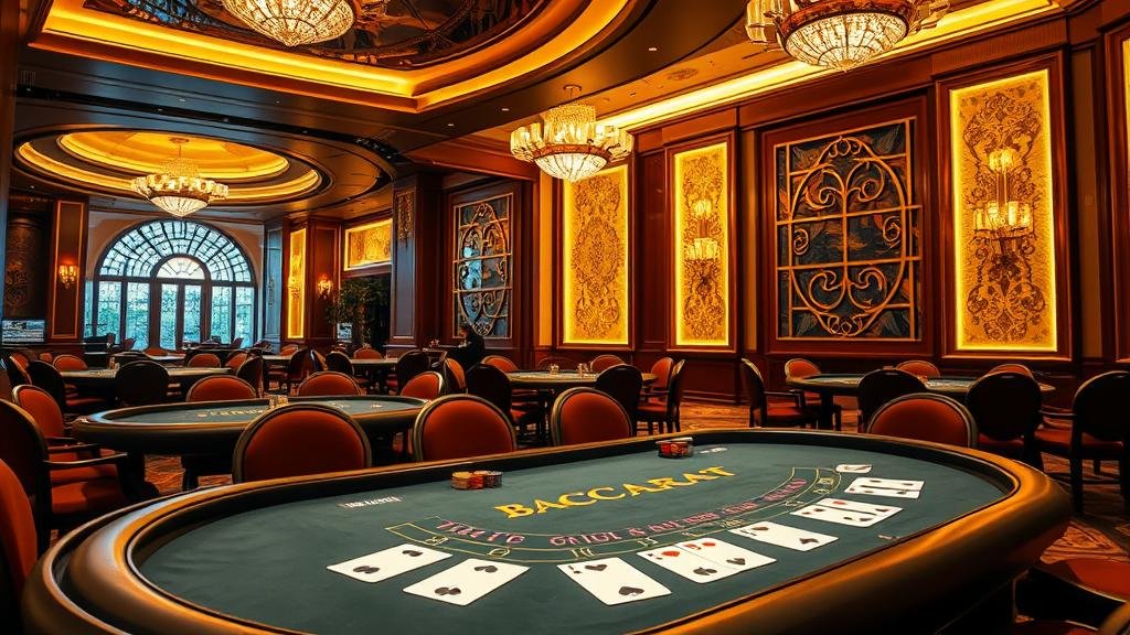 ดีลเลอร์มืออาชีพจาก SA Gaming กำลังแจกไพ่บาคาร่า