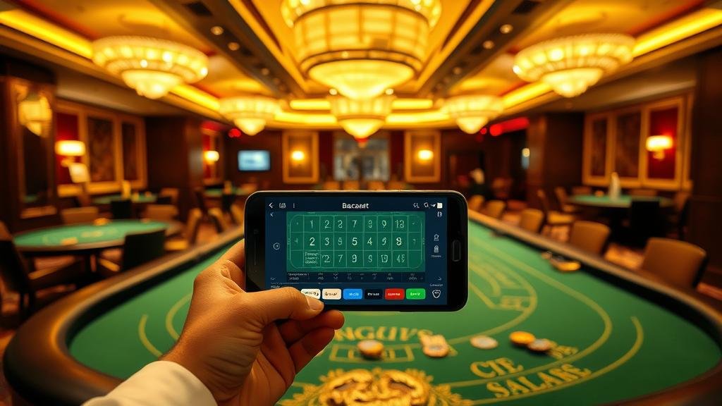 การวิเคราะห์สถิติและเค้าไพ่บาคาร่าบนหน้าจอ