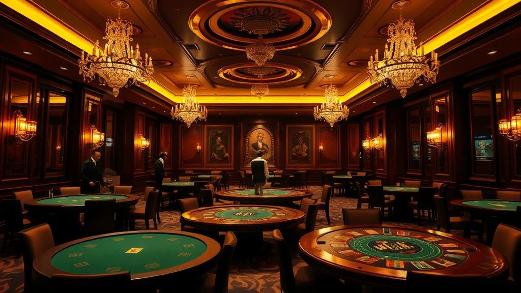 การวางเดิมพันบาคาร่าบนโต๊ะหรู