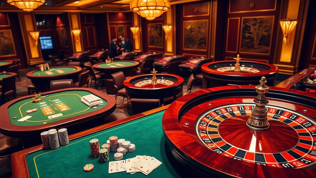 หน้าจอเกมสล็อตออนไลน์หลากหลายธีม แสดงถึงความหลากหลายของเกมที่มี