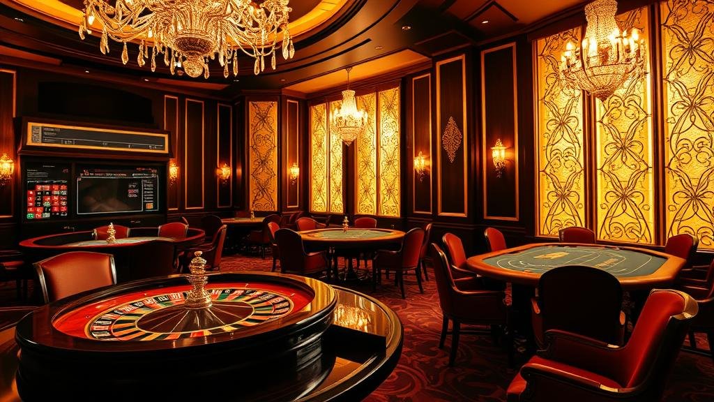 มือถือชิปคาสิโนสีทอง แสดงถึงการชนะรางวัลใหญ่