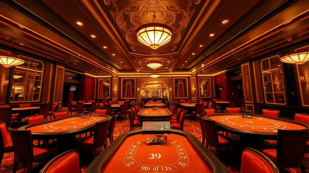 ไพ่บาคาร่าบนโต๊ะ แสดงแต้มและสัญลักษณ์