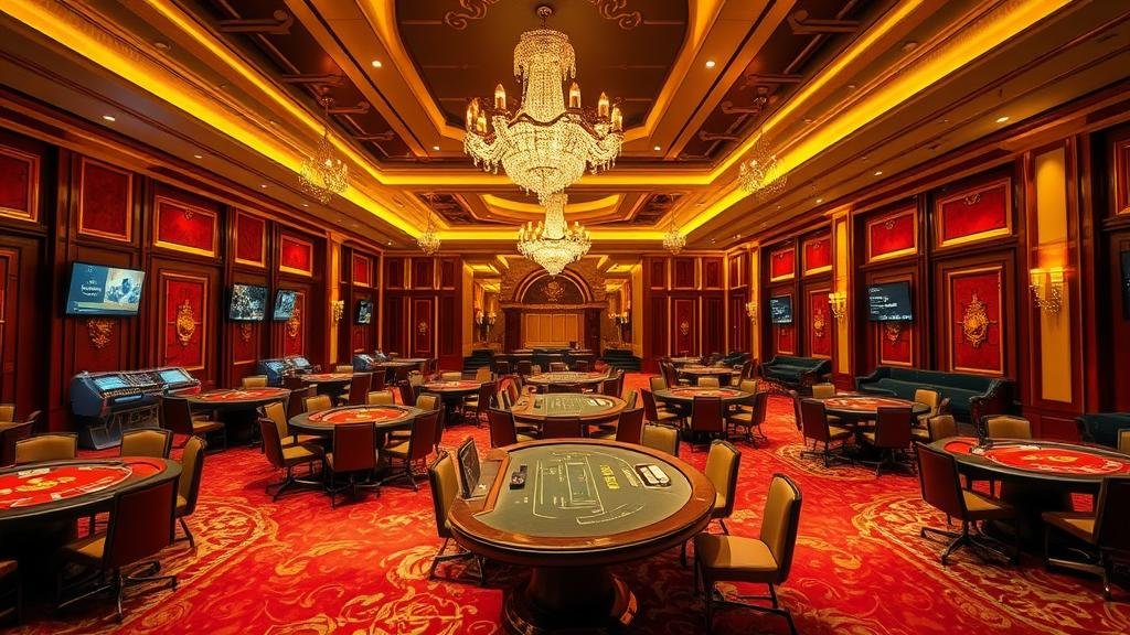 กองชิปคาสิโนหรูบนโต๊ะบาคาร่า