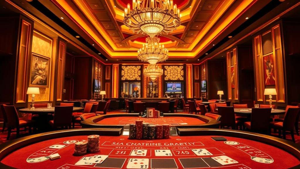 ภาพผู้ชนะการเดิมพันบาคาร่าพร้อมชิปในมือ