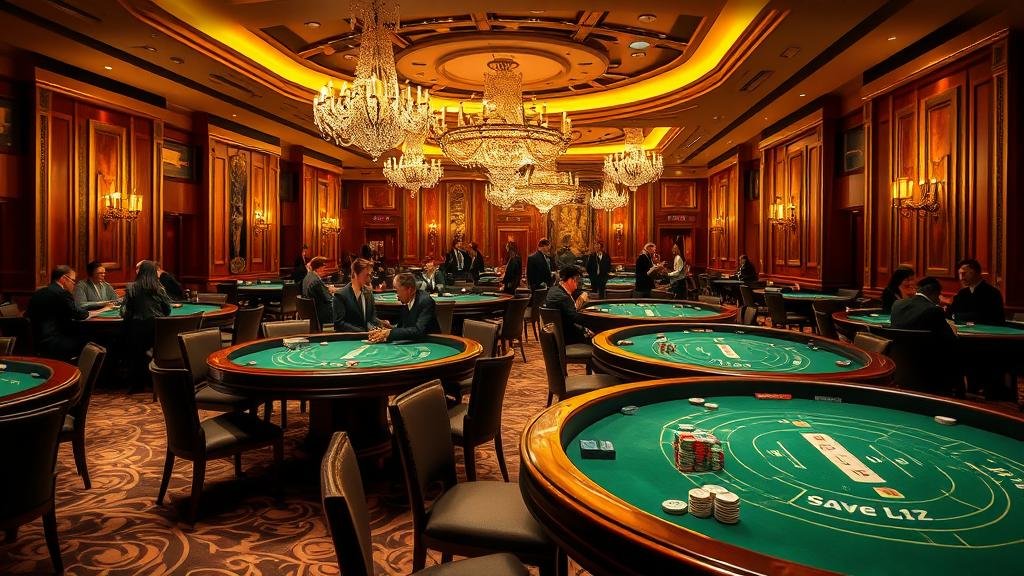 หน้าจอเกมบาคาร่า SA Gaming พร้อมตัวเลือกการเดิมพัน