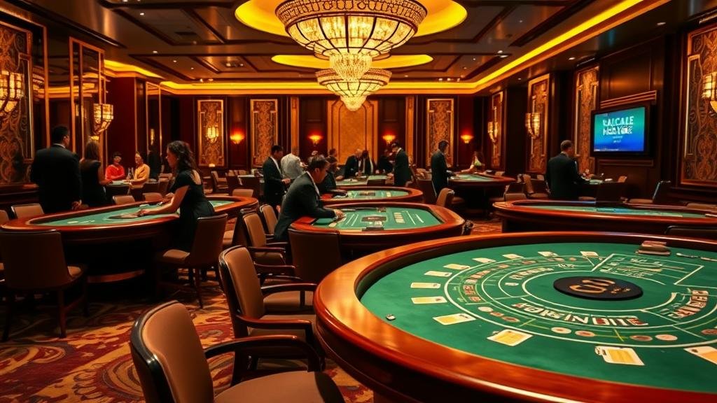 นักพนันฉลองชัยชนะในคาสิโนหรู