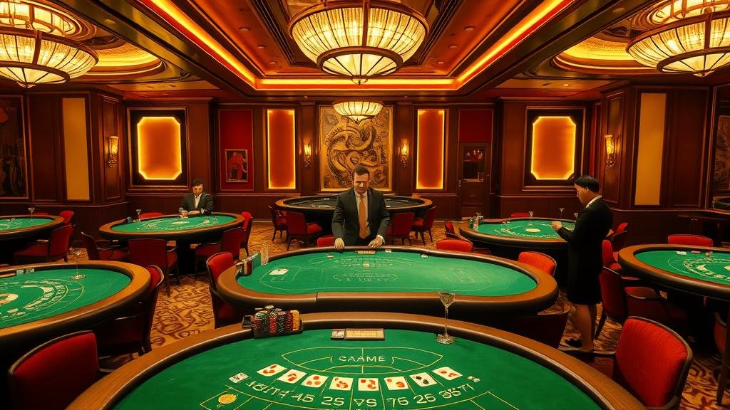 โลโก้และหน้าอินเทอร์เฟซของค่ายบาคาร่าชั้นนำ