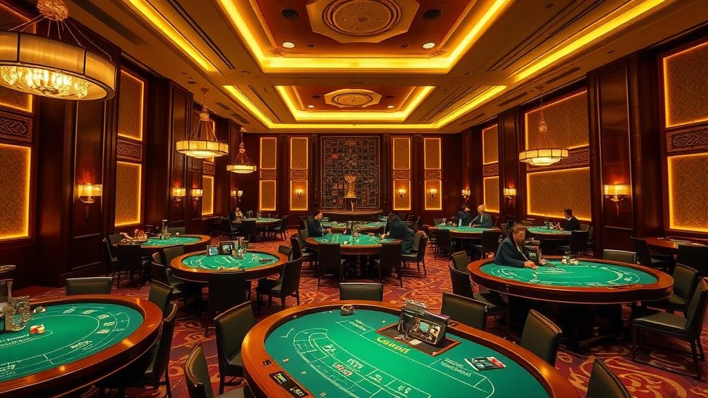 หน้าจอแสดงผลเค้าไพ่บาคาร่าดิจิทัลบนโต๊ะ