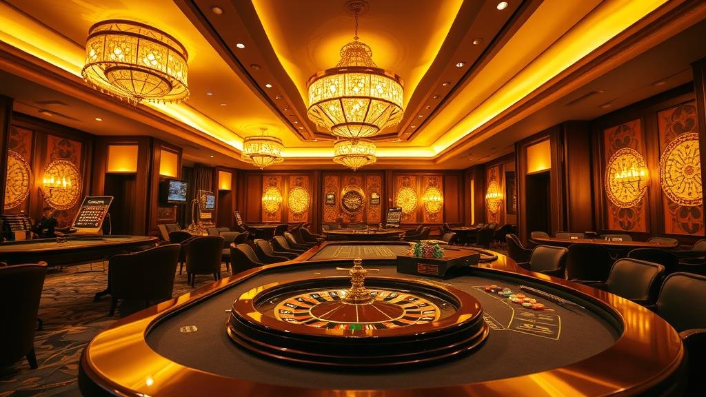 ผู้เล่นกำลังหมุนสล็อตอย่างตื่นเต้น