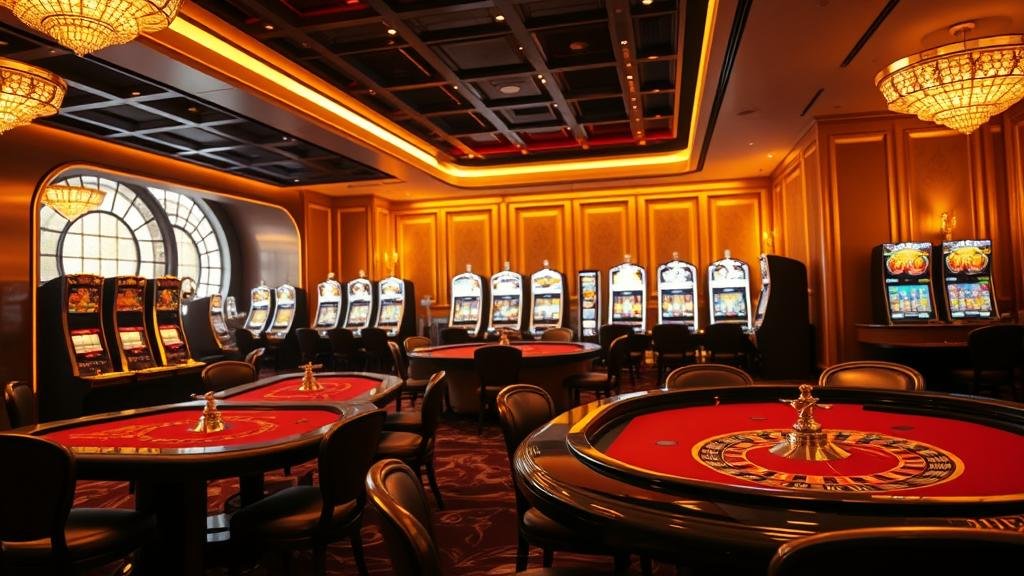 มือถือแสดงหน้าจอเกมสล็อตที่น่าตื่นเต้น