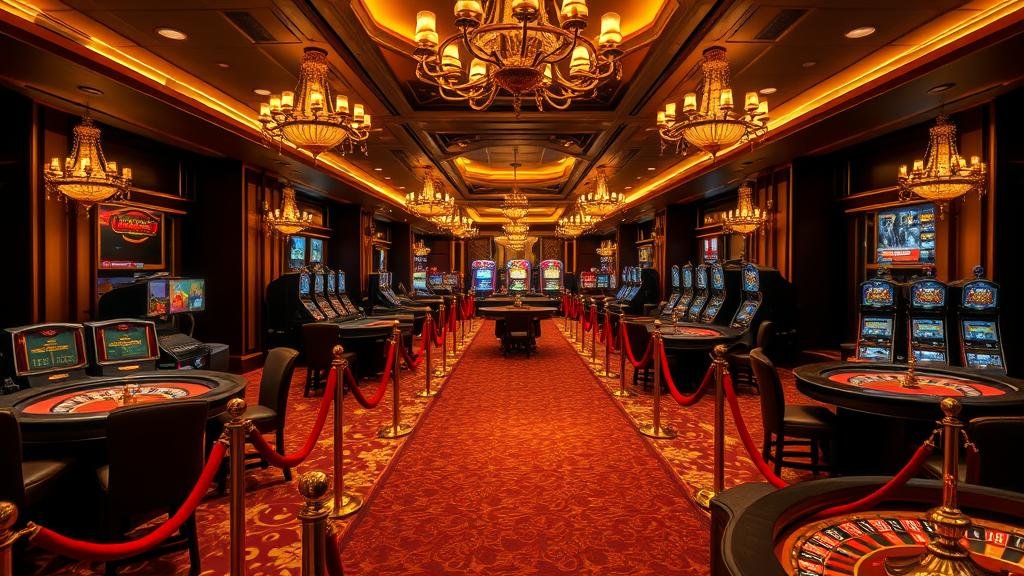 หน้าจอเกมสล็อตที่สวยงามพร้อมสัญลักษณ์พิเศษ