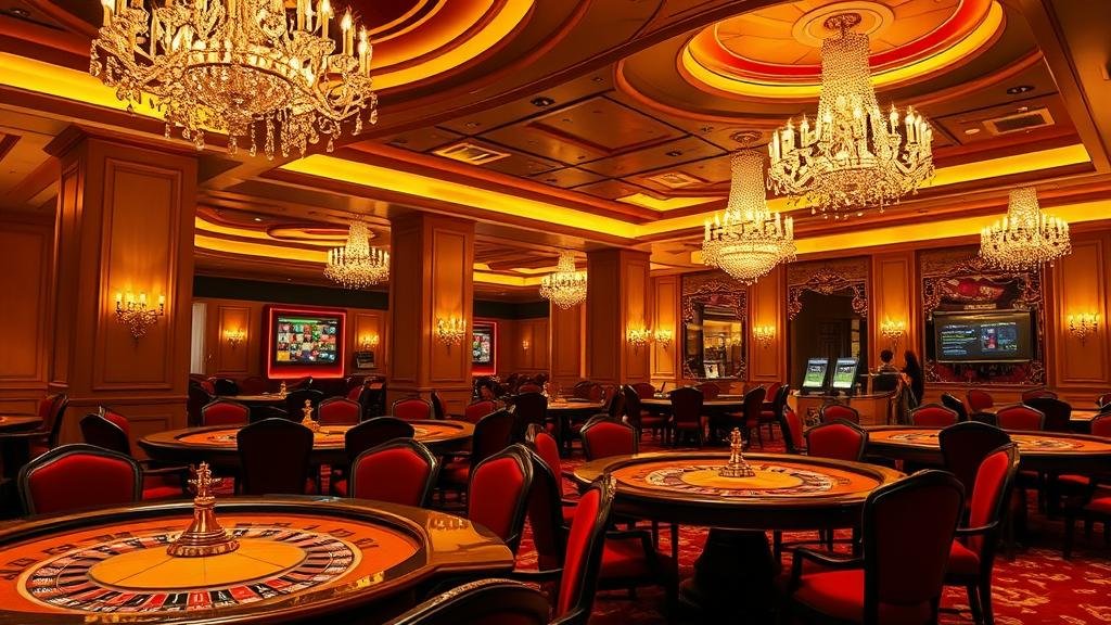 กราฟิกแสดงเปอร์เซ็นต์ RTP บนหน้าจอดิจิทัล ตัวเลขเรืองแสง และไอคอนสล็อต