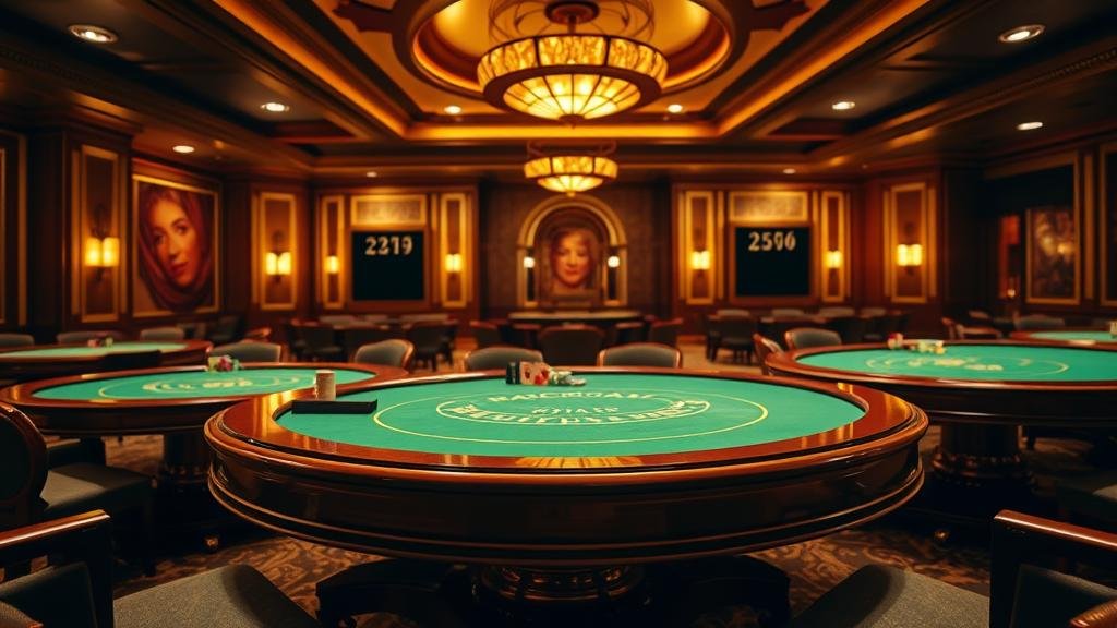 อินโฟกราฟิกแสดงเค้าไพ่บาคาร่าบนแท็บเล็ต