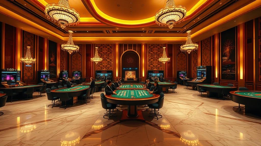 ดีลเลอร์สาวสวยกำลังแจกไพ่บาคาร่าจากค่าย SA Gaming