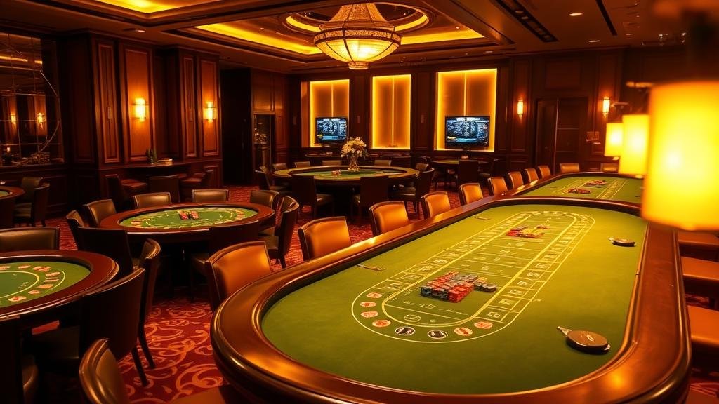 รองเท้าบาคาร่าและไพ่บนโต๊ะกำมะหยี่สีเขียวหรูหรา