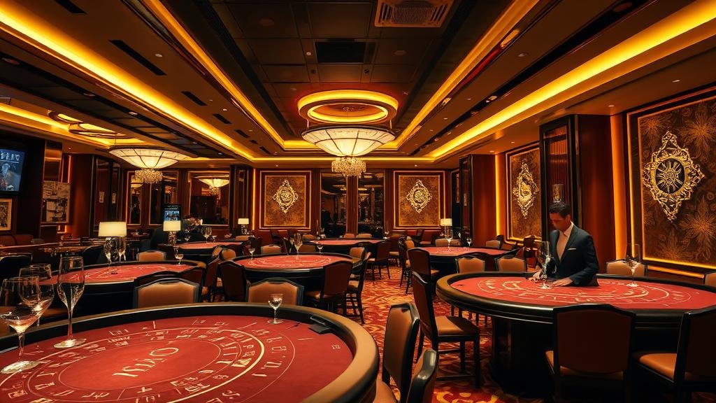 ดีลเลอร์สดจาก Ezugi กำลังแจกไพ่บาคาร่า พร้อมหน้าจอเกมที่ชัดเจน