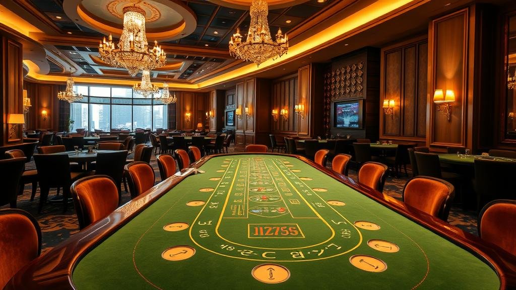 โต๊ะบาคาร่า Ezugi พร้อมดีลเลอร์และอินเทอร์เฟซแชทสด