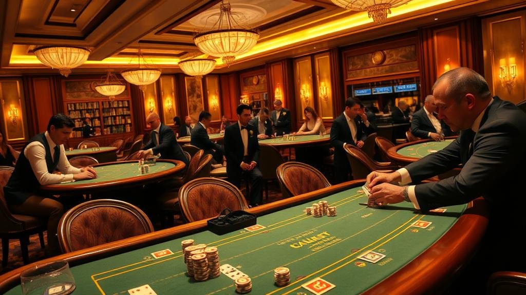 มือของผู้เล่นกำลังวางเดิมพันบนโต๊ะบาคาร่า