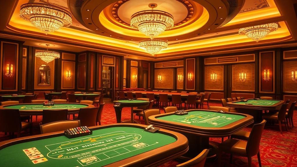 ดีลเลอร์มืออาชีพกำลังแจกไพ่บาคาร่าสดในคาสิโนยุโรป