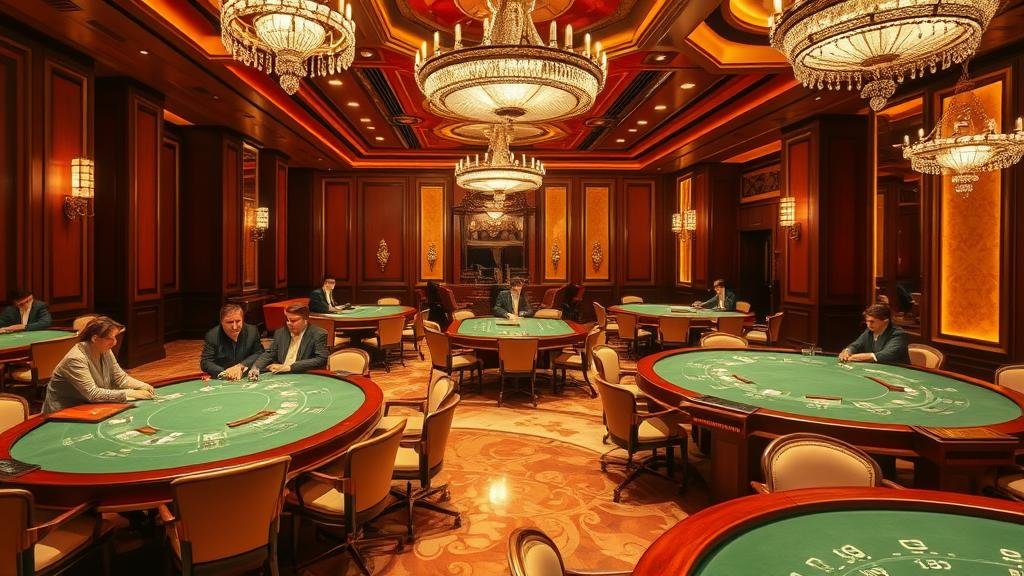 ภาพมือผู้เล่นวางชิปบนโต๊ะบาคาร่า พร้อมสัญลักษณ์วอลเลท