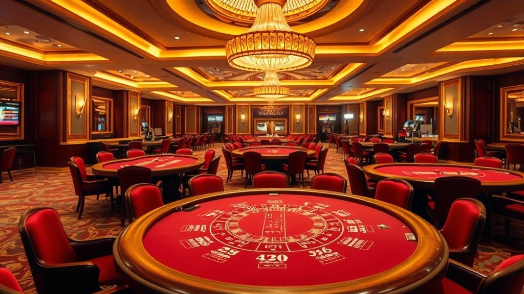 การวางชิปเดิมพันบนโต๊ะบาคาร่าเว็บตรง