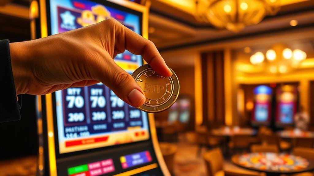 กราฟแสดงการคำนวณค่า RTP และส่วนแบ่งกำไรคาสิโน