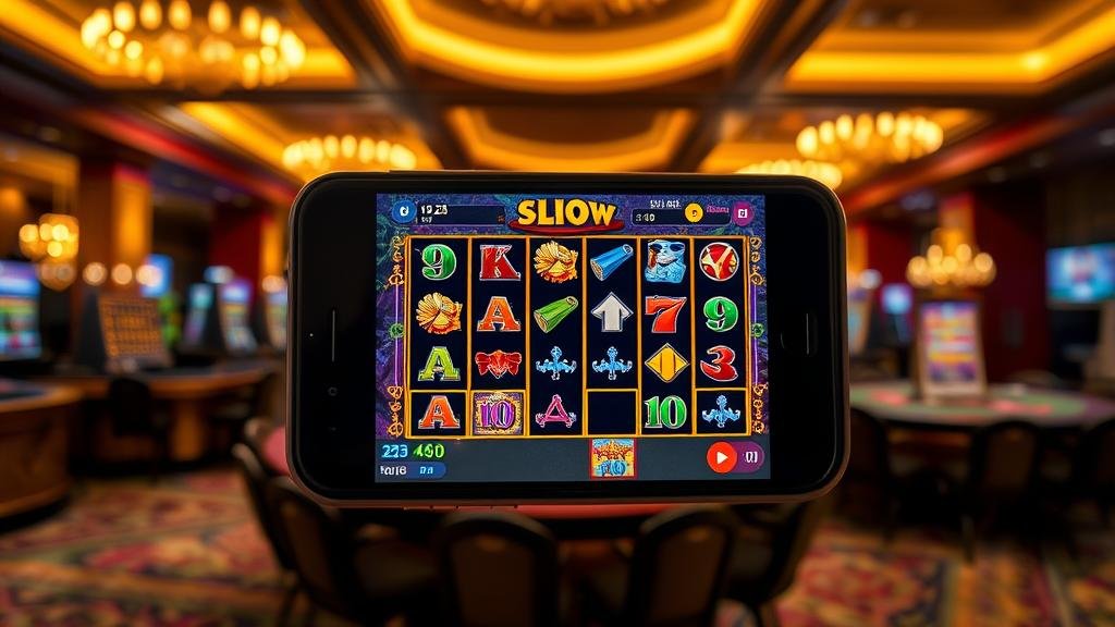 หน้าจอการตั้งค่าออโต้สล็อตบนมือถือ