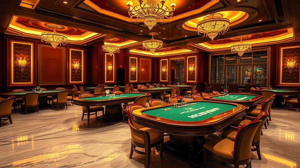 มือถือชิปคาสิโน พร้อมฉากหลังโต๊ะบาคาร่า