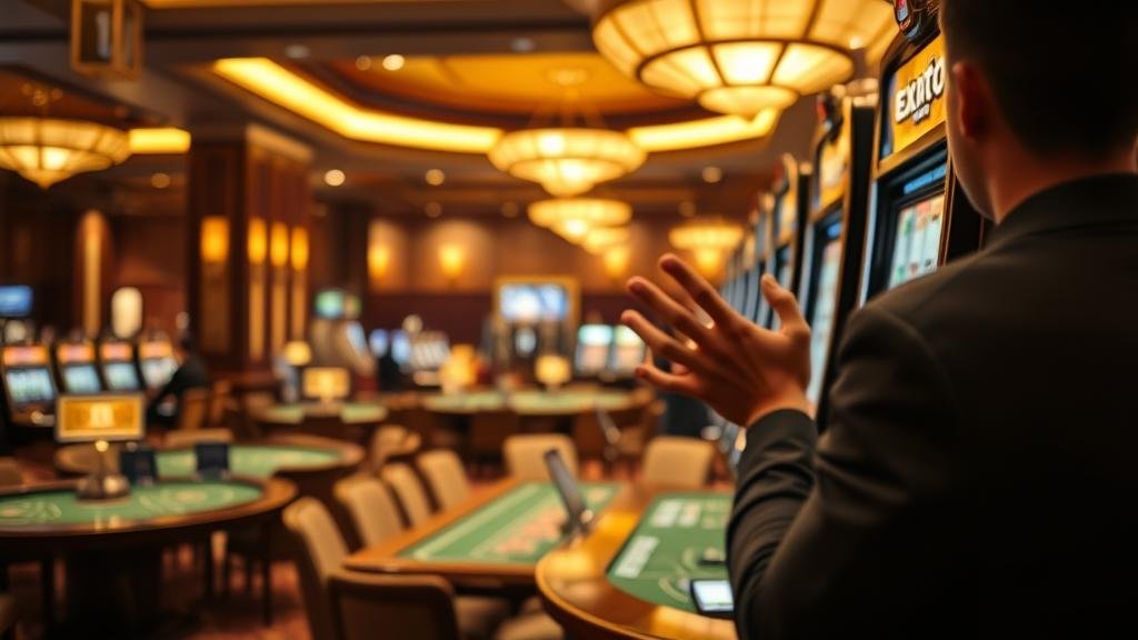 ผู้เล่นฉลองชัยชนะสล็อต