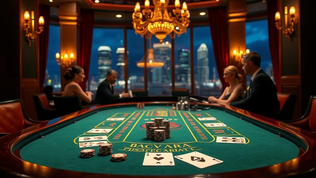 ตารางแสดงอัตราจ่ายและตัวเลือกการเดิมพันบาคาร่า