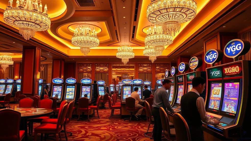 ภาพสล็อต YGG สัญลักษณ์ยักษ์ พร้อมชุดค่าผสมชนะ