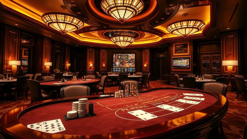 ผู้เล่นบาคาร่าฉลองชัยชนะในคาสิโนหรู