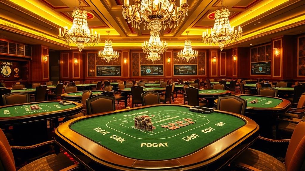 ผู้เล่นวางเดิมพันในเกมบาคาร่า