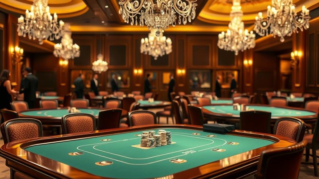 การวางเดิมพันบาคาร่าบนโต๊ะคาสิโน