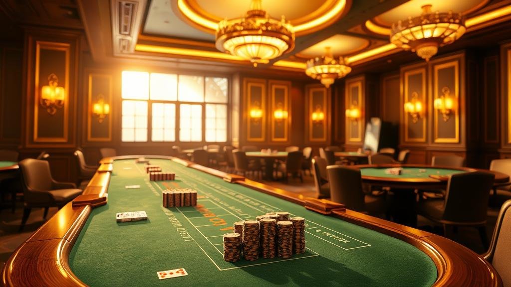 การจัดเรียงชิปคาสิโนอย่างเป็นระเบียบ