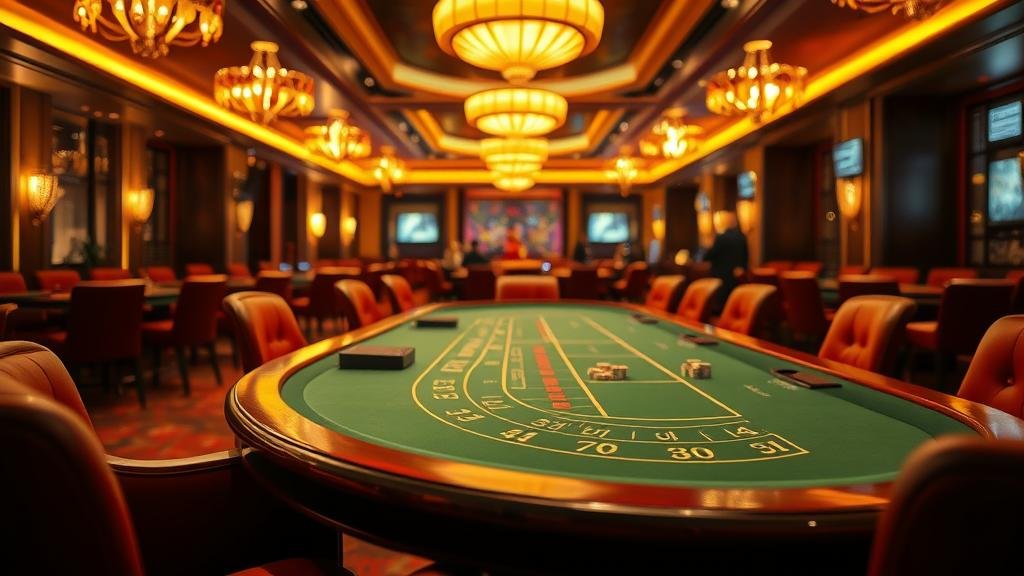 ดีลเลอร์มืออาชีพแจกไพ่บาคาร่าบนโต๊ะหรู