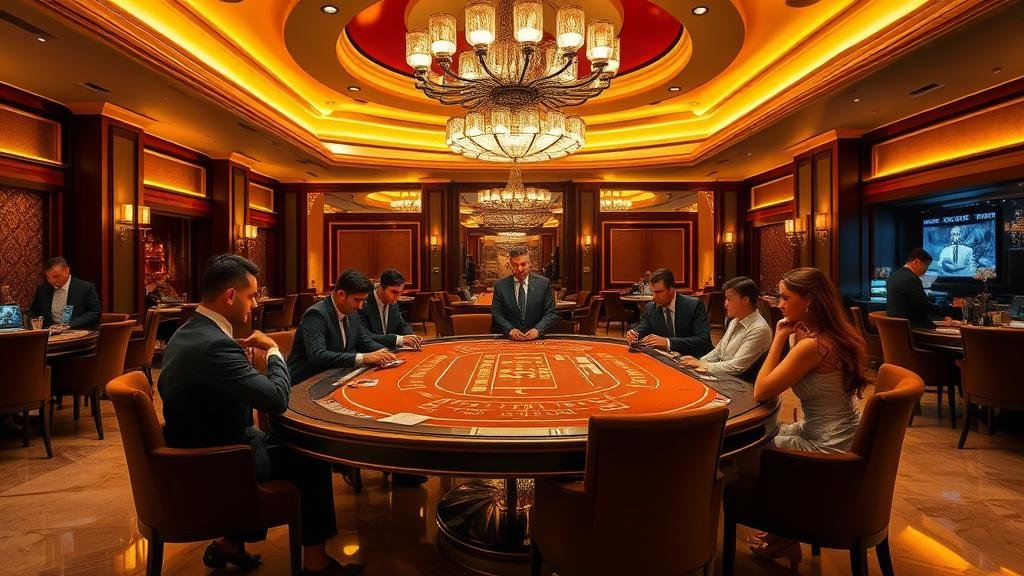 นักพนันมืออาชีพวิเคราะห์ข้อมูลบาคาร่าบนแท็บเล็ต