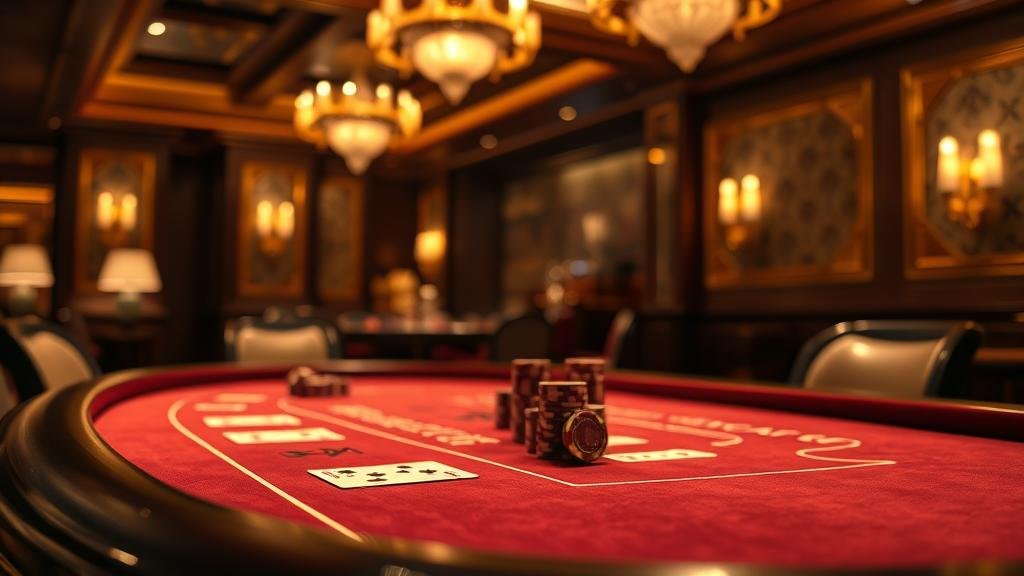 ภาพบุคคลกำลังเล่นบาคาร่าบนคอมพิวเตอร์ในเวลากลางคืน