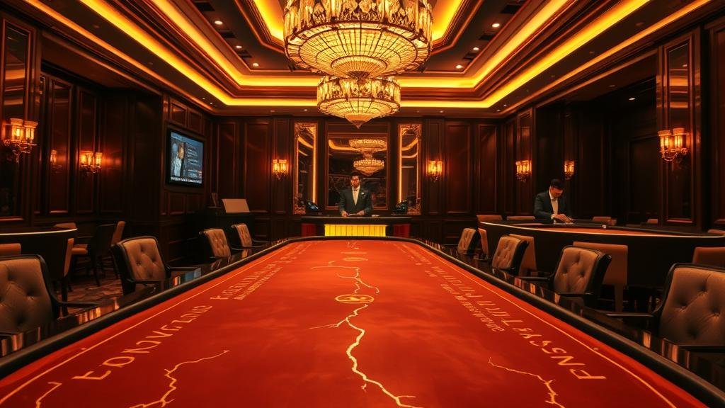 หน้าจอเดสก์ท็อปแสดงรายละเอียดโต๊ะบาคาร่าสดพร้อมสถิติ