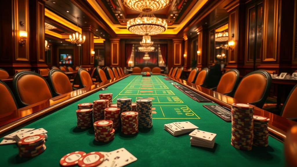 หน้าจอเกมบาคาร่าออนไลน์ แสดงตัวเลือกการเดิมพันและสถิติ