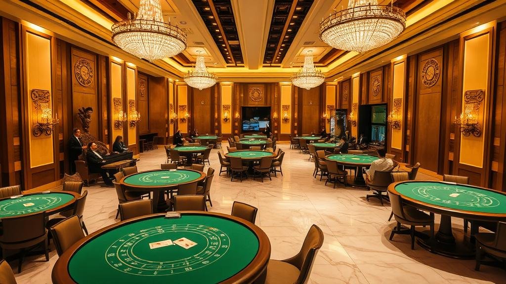 เปรียบเทียบหน้าจอห้องบาคาร่า SA Gaming และ AllBet