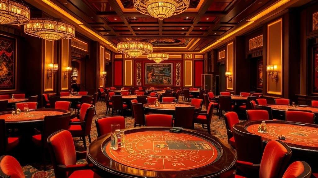 หน้าจอแสดงอัตราจ่ายบาคาร่าและสถิติบนโต๊ะเกมหรู