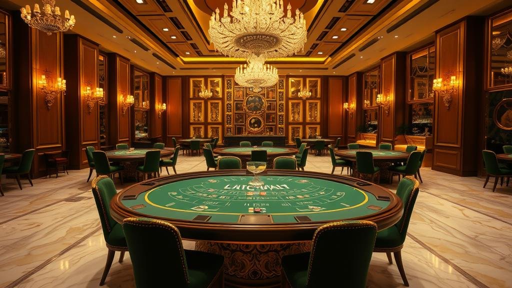 หน้าจอแสดงผลบาคาร่าพร้อมตัวเลือกเดิมพันพิเศษและอัตราจ่าย