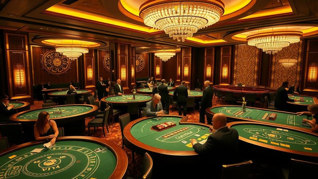 นักพนันกำลังวิเคราะห์เกมบาคาร่าบนแท็บเล็ต