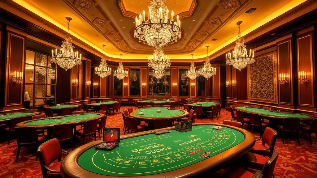 ชิปคาสิโนบนโต๊ะบาคาร่า