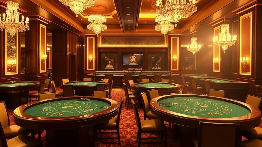 โลโก้และตัวอย่างห้องบาคาร่าจากค่ายดัง